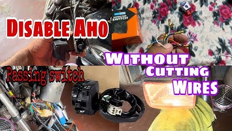 How To Install BS3/BS4 Headlight Switch In New Splendor plus passing switch