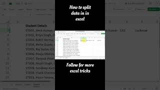 Excel Tips ⚡ Data को Seconds में Split करें