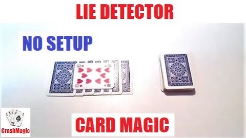 Lie Detector Card Trick Performance and Tutorial