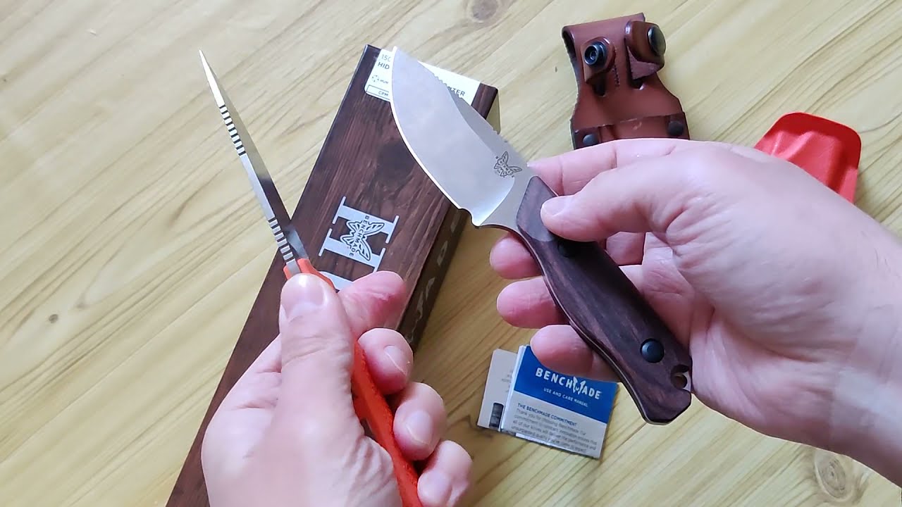 Review and tests knife Benchmade Hidden Canyon Hunter YouTube