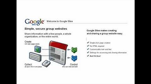 Using Google Sites to Create a Classroom Website: Intro