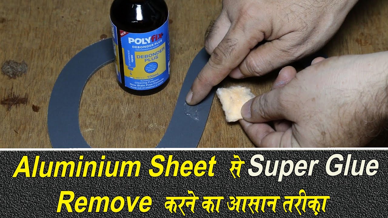 Remove superglue marks/stains/residue from any metallic surface