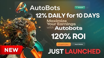 AutoBots - New Degen Platform Just Launched 💰 12% daily for 10 Days - 120% ROI ⚡️ LIVE Withdrawal