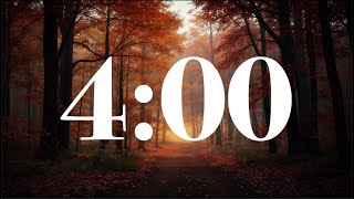 4 Minute Fall Timer – Spooky Autumn Forest Ambience & Dark Academia Classical Music | Focus & Study