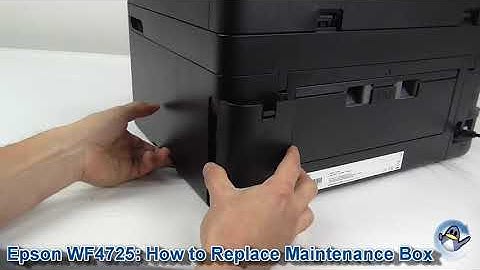 How to Replace a T6715/T6716 Maintenance Box (Epson WF-4725DWF)