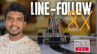 LINE FOLLOW 8X ROBOT - DIY