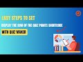 How to set the Display the sum of the quiz points shortcode with WordPress Quiz Plugin
