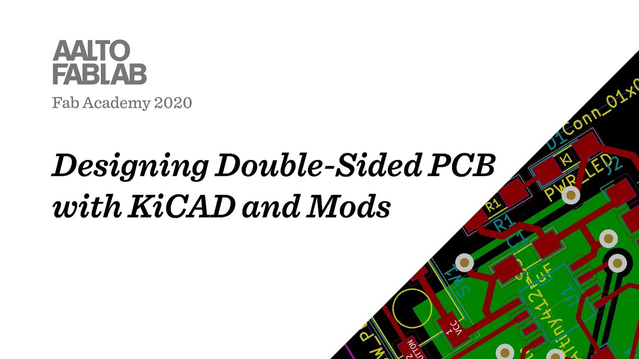 Designing Double-Sided PCB with KiCAD and Mods