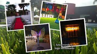 Un Recorrido por los Elegantes Salones y Jardín de Palacio Lunaara