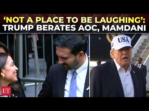 ‘The fact that they were laughing…’: Angry Trump slams AOC, Mamdani for ‘laughing’ at 9/11 memorial