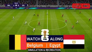 🔴LIVE : Belgium vs Egypt | World Cup 2026 | BEL vs EGY Live | PES 21 Video Game - Simulation screenshot 1