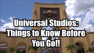 Universal Studios Orlando Tips - Things to Know Before You Go!!