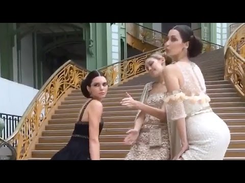 Watch Kendall Jenner, Gigi and Bella Hadid TWERK In Chanel Haute Couture