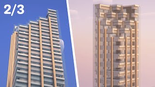 MINECRAFT | How to Build a SKYSCRAPER | Step-by-step Tutorial | Part 2/3
