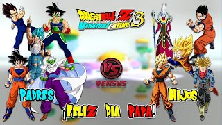 FELIZ DIA PAPA!: PADRES VS HIJOS - Dragon Ball Z Budokai Tenkaichi 3  Version Latino [LIVE] - YouTube