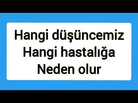 Hangi düşüncemiz Hangi hastalığa neden olur. Sesli kitap #seslikitapdinle #hastalığı #kişiselgelişim