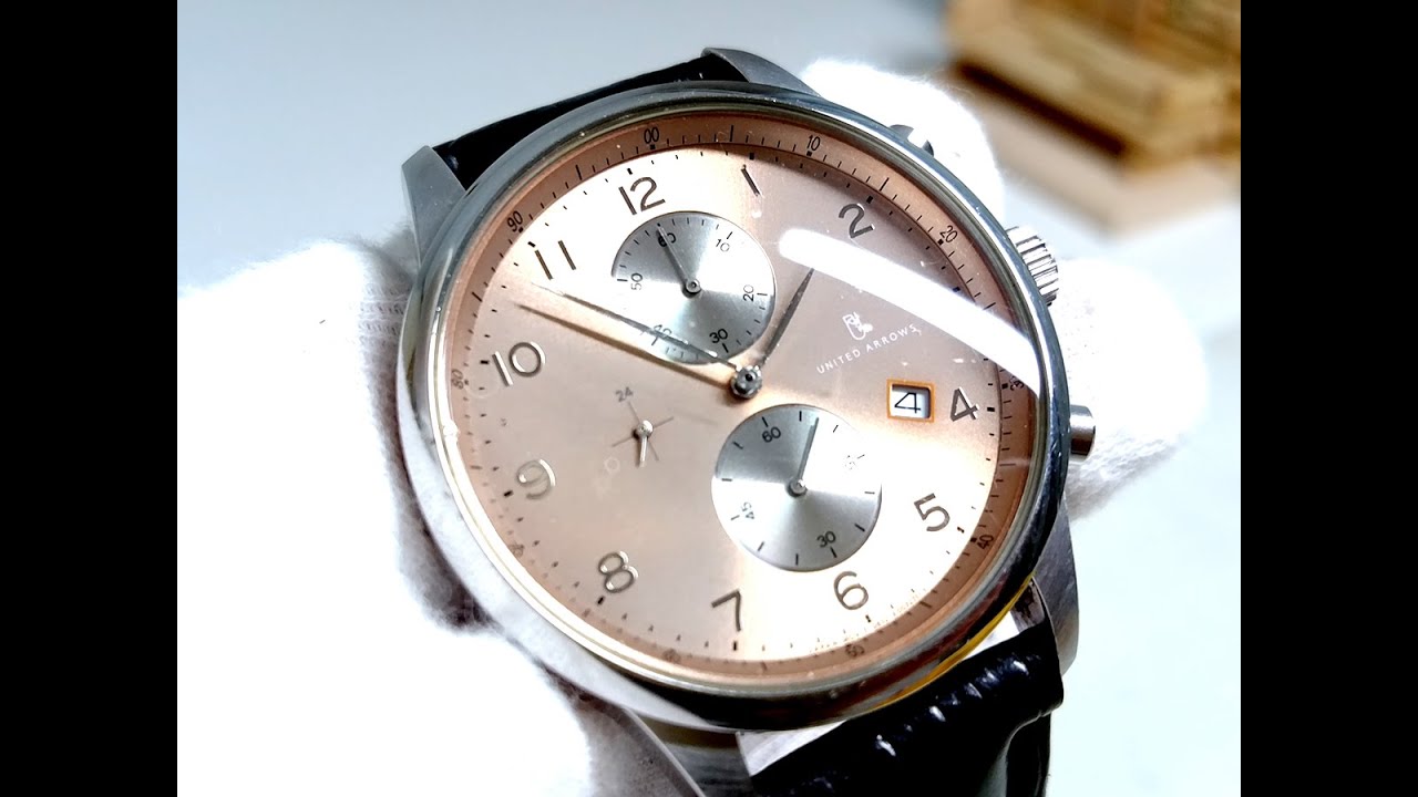 UNITED ARROWS by CITIZEN 0610 Chronograph Quartz Watch - YouTube