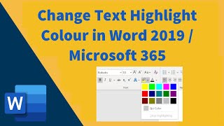 get more highlight colors in word