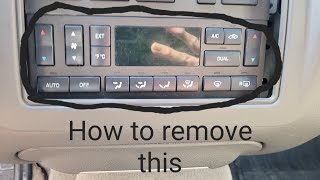 How to Remove the Climate Control Panel in a Lincoln Town Car (Part 1 of Repair)