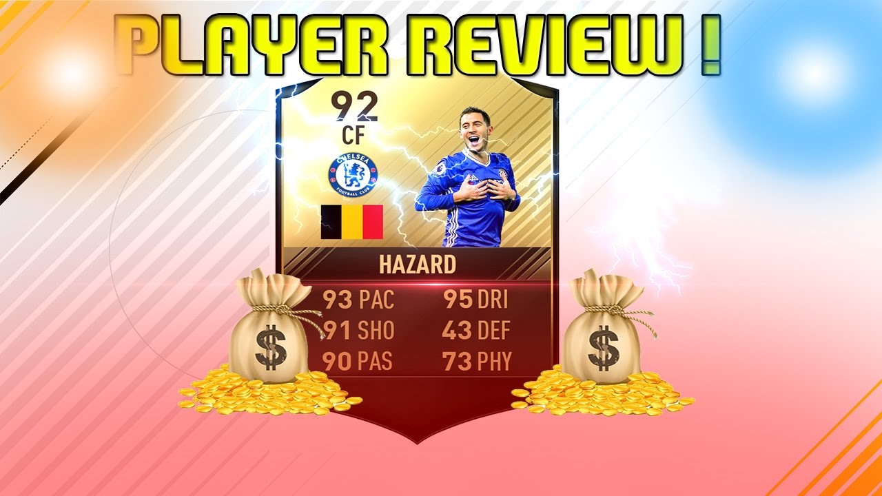 92 ST EDEN HAZARD PLAYER REVIEW! | FIFA 17