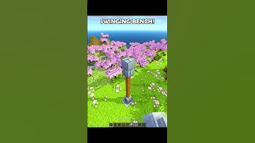Swinging Bench 🤩 Tutorial | Minecraft #minecraft #shorts