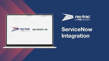 ServiceNow Integration with Rev-Trac