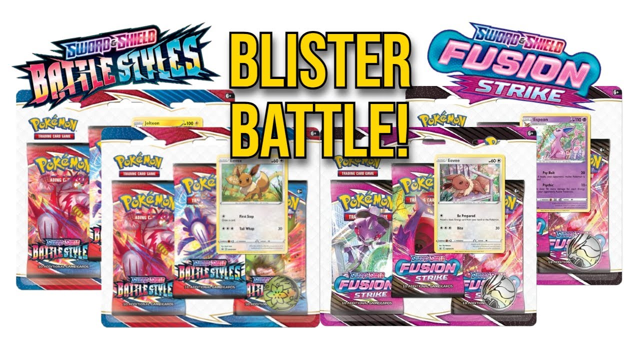 Battle Styles vs Fusion Strike! Pokémon 3-Pack Blister Battle!