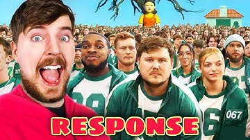 Mr Beast Squid Game Video Response #shorts #mrbeast #squidgame