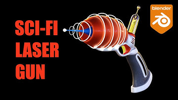 Sci-fi Laser Gun - in Blender