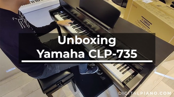 Yamaha Clavinova CLP 735 WH, Wit mat