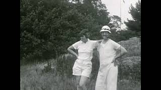 1940'S Outdoor Cross-Dressing Party In Maine