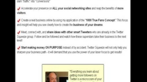 How To Make Money Using Twitter - Twitter Squeeze Review
