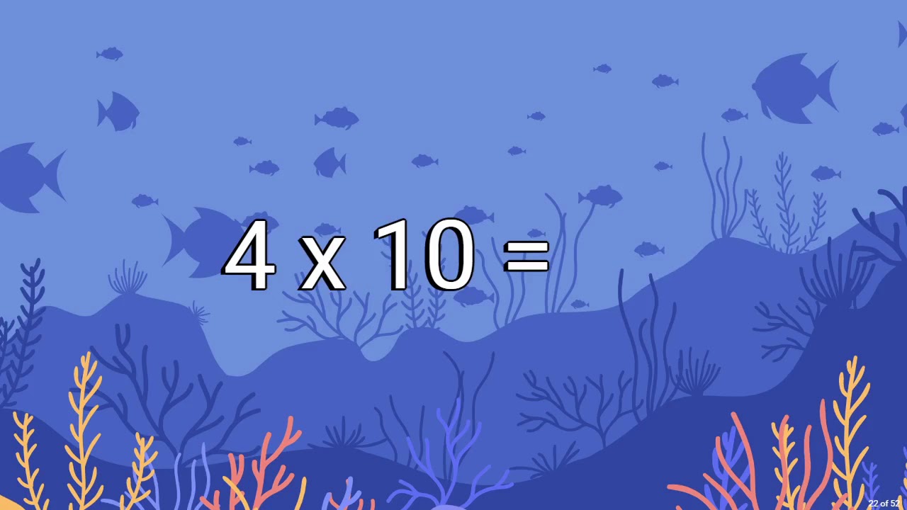 Multiplication Level 5 - 50 questions English Audio