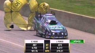John Force Chad Head TFFC RD2 Summit Racing Nationals Norwalk OH  2014