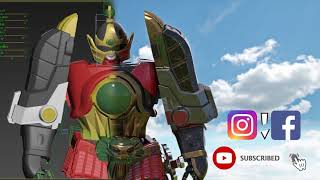 Megazord CGI behind the scenes / 3D model 3ds Max tutorial screenshot 5