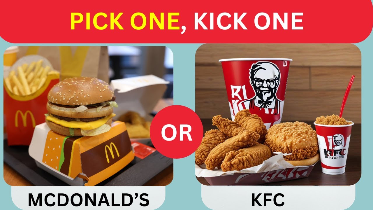 Kick One Preference Pick One Kick One - Junk Food Edition ๐๐๐ง #trending - YouTube