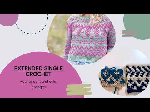 Extended Single Crochet (esc) - the ins and outs