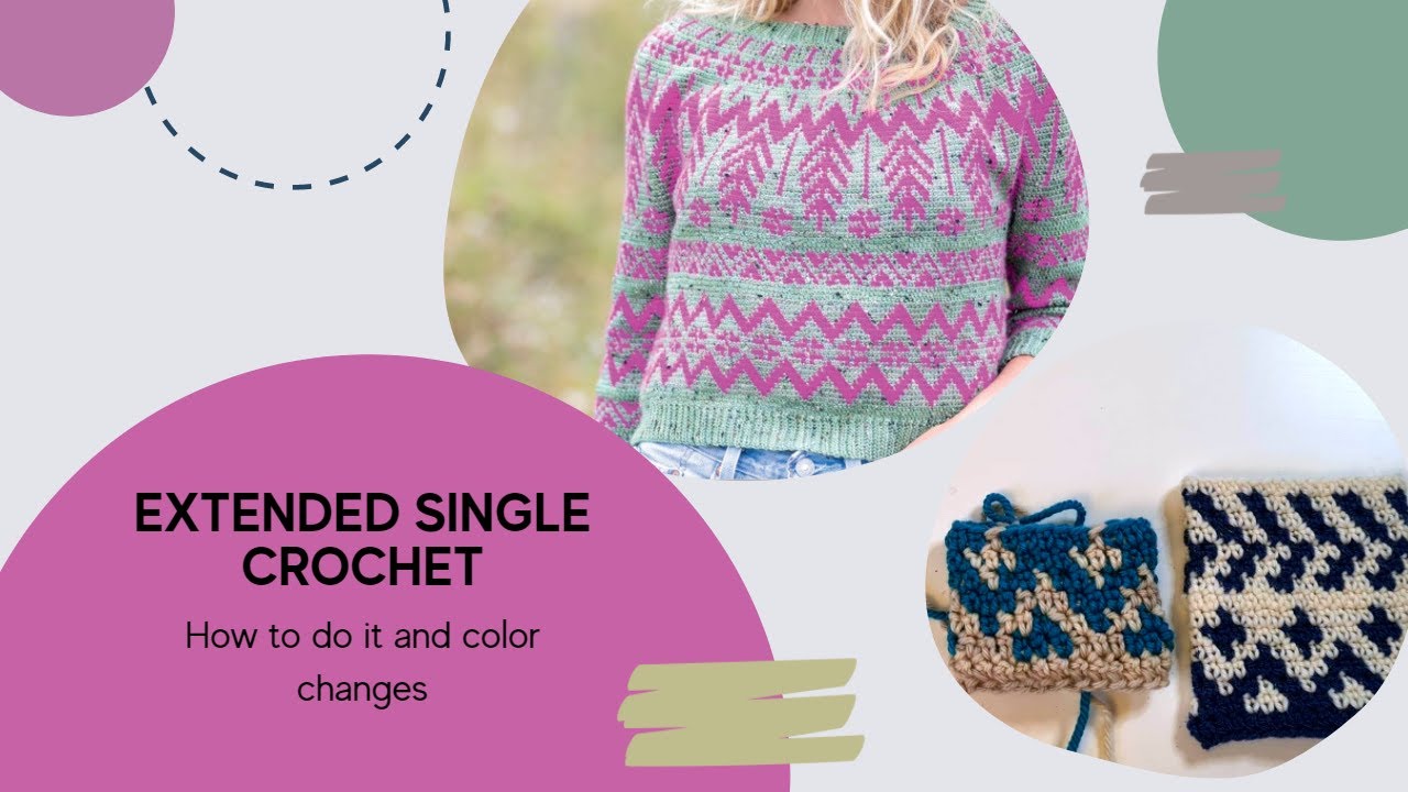 Удлинённый столбик без накида (ESC) — все тонкости.