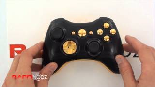 Black and Yellow Xbox 360 Modded Controller