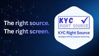 Meet KYC Right Source the intelligent screening platform!