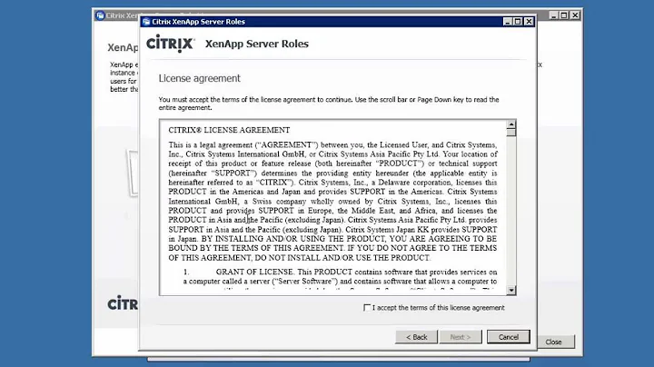 Citrix XenApp 6.5 Lesson 2 Installing the first XenApp server into the farm
