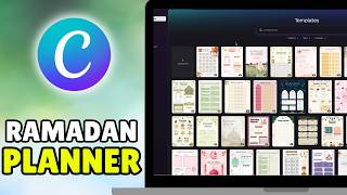 How To Make Ramadan Planner &amp; Ramadan Calendar On Canva (2026) - Ramadhan Canva Tutorial