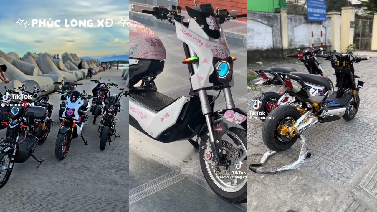 Tổng hợp những chiếc xe điện độ trên tiktok ( PHÚC LONG XĐ 36