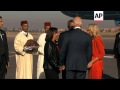 Vice President Joe Biden arrived in Morocco on Wednesday and was welcomed with the tune of a marchin