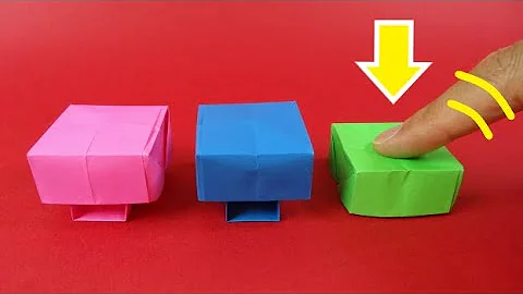 面白いおもちゃボタン折り紙の箱 面白いおもちゃボタン折り紙の箱