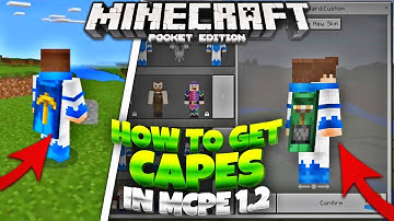 How to GET Capes in Minecraft 1.2 - MCPE 1.2 Custom Capes Tutorial (Minecraft PE 1.2)