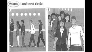 Super Minds Workbook 1A page 51 (Look and circle.)