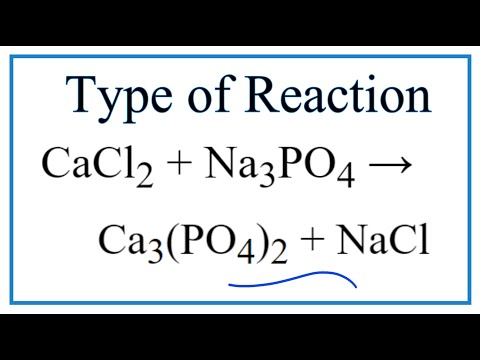 Video Type of Reaction for CaCl2 + Na3PO4 = Ca3(PO4)2 + NaCl - youtube