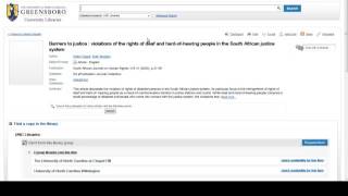 Using Interlibrary Loan to Order an Article