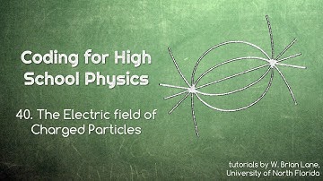 Coding for High School Physics 40 Electric Field of Charged Particles